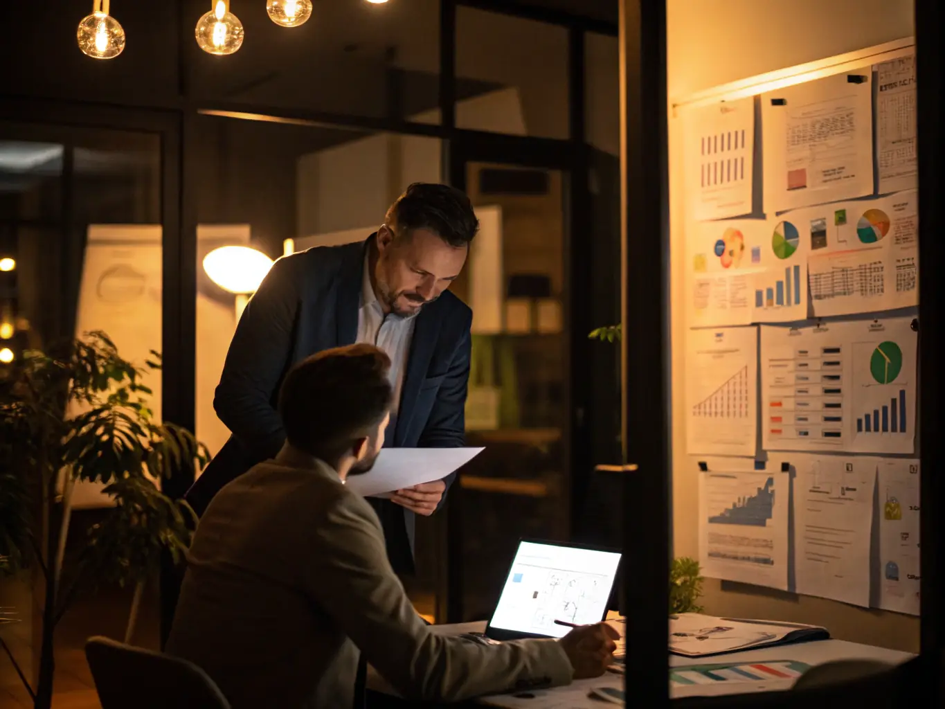 A coach working one-on-one with an executive, providing guidance and support to enhance leadership skills and improve performance.
