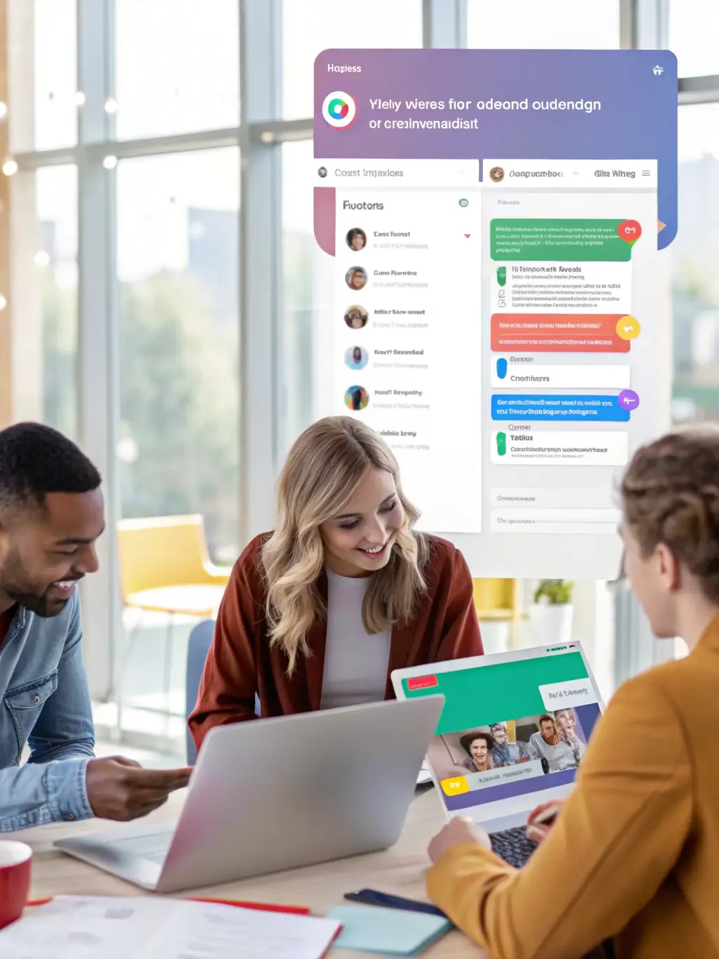 An example of a cloud-based collaboration platform interface, showing document sharing, real-time communication, and team collaboration features, used by Carrera Lee Enterprises, Inc.